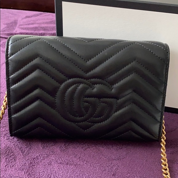 🚫SOLD🚫 Gucci Marmont matelasse Wallet on Chain - Picture 3 of 12